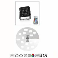 New lamps RGB Floodlight 24W IP65 LED For Outdoors With Remote