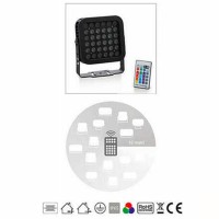 New lamps Proiettore Faro LED RGB Quadrato 36W IP65 Per Esterni