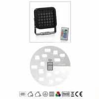 New lamps Proiettore Faro LED RGB Quadrato 36W IP65 Per Esterni