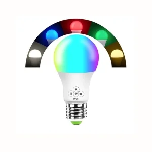 Multicolour Wifi Smart RGB White LED Bulb 900lm Amazon Alexa