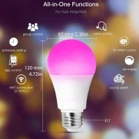 Multicolour Wifi Smart RGB White LED Bulb 900lm Amazon Alexa