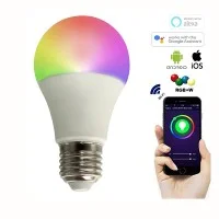 Multicolour Wifi Smart RGB White LED Bulb 900lm Amazon Alexa