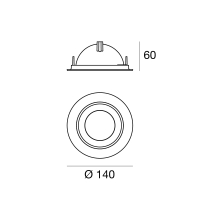 Linea Light Outlook recessed spotlight