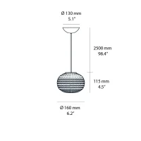 Fontana Arte Bianca suspension lamp