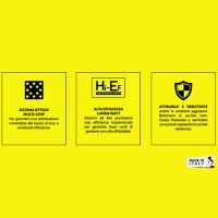 Kit Bandiera Italiana 3 Proiettori Fari LED Luce Rossa Bianca