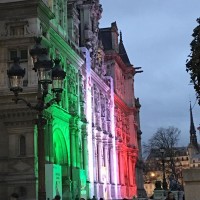 Italian Flag Kit 3 Floodlights LED Red White Green IP66 For