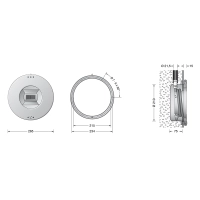 BEGA Apparecchi Da Incasso LED 62W 24V Per Piscine IP68 Alta