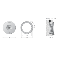 BEGA Apparecchi Da Incasso LED 9,9W 24V Per Piscine IP68