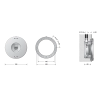 BEGA LED 9,9W 24V Recessed Luminaire For Swimming Pools IP68 BEGA LED 9,9W 24V Recessed Luminaire For Swimming Pools IP68