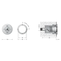 BEGA LED 3,9W 24V Recessed Light Luminaire For Swimming Pools
