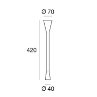 Linea Light Snake w1 lampada da parete