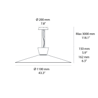 Fontana Arte Thalea 3 Warm Suspension Lamp