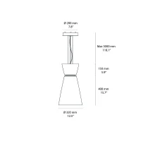 Fontana Arte Thalea 2 Cold suspension lamp