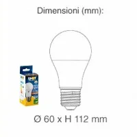 Bot Lighting Shot E27 A60 10W LED Bulb With Twilight Sensor