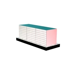 Seletti Supercabinet Red grid madia in mdf
