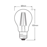 Duralamp Tecno Vintage LED 8W 1055lm E27 Bulb Dimmable Lamp