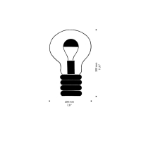 Ingo Maurer Bulb Brass lampada da tavolo
