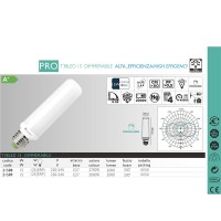 Marino Cristal Lampadina T38 PRO Tubo LED E27 15W 2000lm