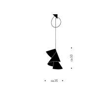 Ingo Maurer Willydilly suspension lamp