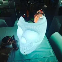 Qeeboo Mexico luminous planter and champagne cooler Qeeboo Mexico luminous planter and champagne cooler