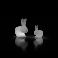 Qeeboo Rabbit XS Lampada LED a Batteria da Interno