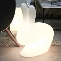 Qeeboo Rabbit Small rechargeable outdoor lamp