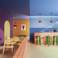 Ferroluce Voilà pendant suspension lamp