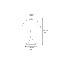 Louis Poulsen Panthella 250 V3 Portable battery lamp