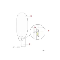 Flos replacement reflector magnet for Serena