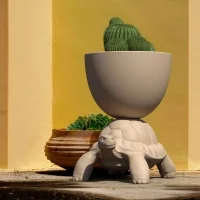 Qeeboo Turtle Carry XS Ceramic Planter Qeeboo Turtle Carry XS Ceramic Planter