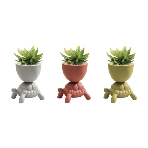 Qeeboo Turtle Carry XS Ceramic Planter