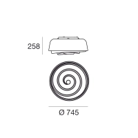 Linea Light Rose ceiling lamp Linea Light Rose ceiling lamp