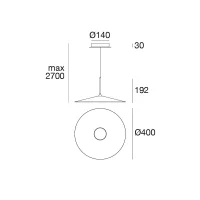 Linea Light Poe plus lampada a sospensione