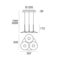 Linea Light Poe p3 suspension lamp