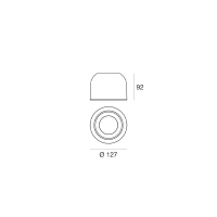 Linea Light Outlook ceiling spotlight
