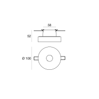 Linea Light One to One recessed spotlight