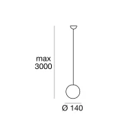 Linea Light Oh! Led suspension lamp