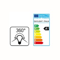 Daylight Lampadina Tubo LED E14 Filamento Lungo T25 4,5W 470lm