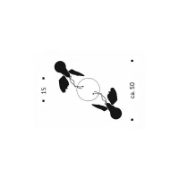 Ingo Maurer Lucellino Doppio wall and ceiling lamp