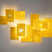 Ingo Maurer Karat Blau Flat wall lamp