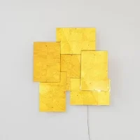 Ingo Maurer Karat Blau Flat wall lamp