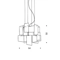 Ingo Maurer 1000 Karat Blau suspension lamp