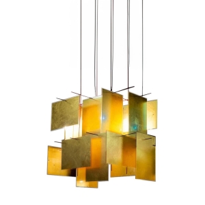 Ingo Maurer 1000 Karat Blau suspension lamp