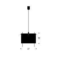 Ingo Maurer 24 Karat Blau suspension lamp