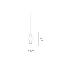 Martinelli Luce Avro Sonda lampada a sospensione