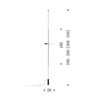 Ingo Maurer Hot Achille lampada a sospensione da terra Ingo Maurer Hot Achille lampada a sospensione da terra
