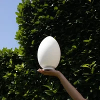 Fontana Arte Uovo lampada led a batteria