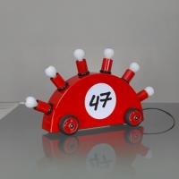 Memphis Superrari edizione limitata lampada da tavolo