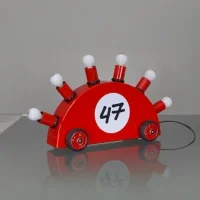 Memphis Superrari edizione limitata lampada da tavolo