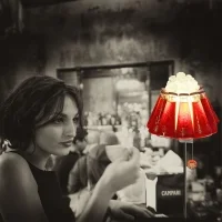 Ingo Maurer Campari lampada da tavolo